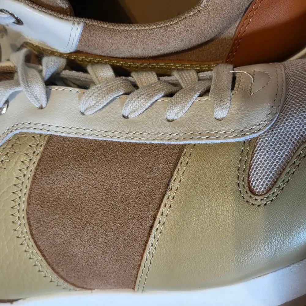 J McLaughlin Emerson Sneakers sz 9 Leather & Suede Great Traction NEW Shoes
